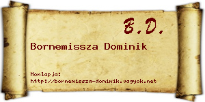 Bornemissza Dominik névjegykártya
