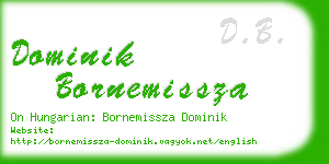 dominik bornemissza business card